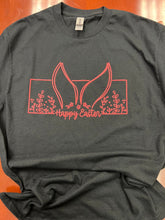 Load image into Gallery viewer, Happy Easter Bunny Ears in Watermelon on a Gildan 100% Cotton Size M
