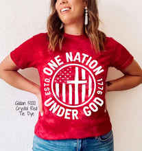 Load image into Gallery viewer, SHIPS 4/3 Screen Print Transfer | One Nation Under God (325 Hot Peel)
