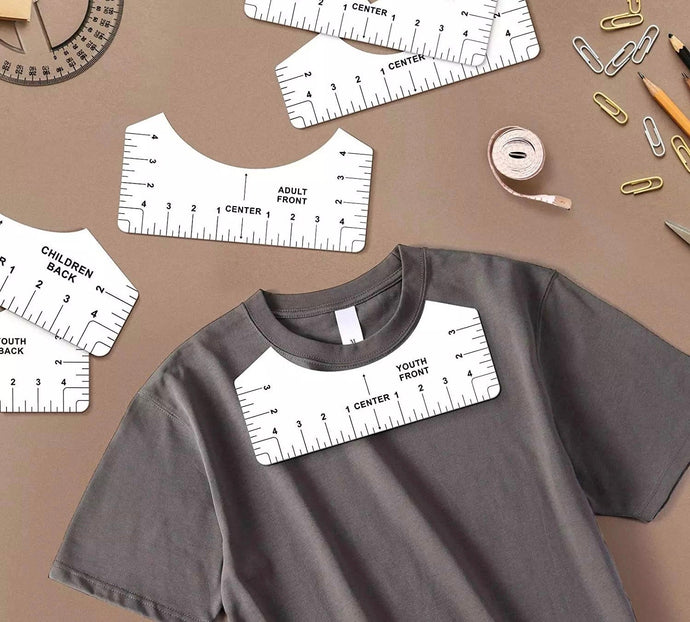 4 Pack Shirt Ruler Guides (Baby, Toddler, Youth, Adult)