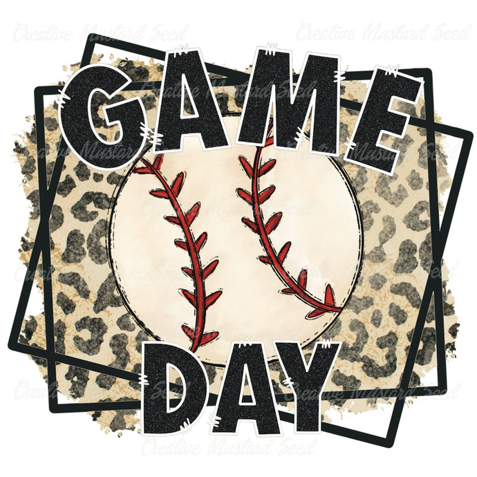 Leopard Game Day Baseball | Digital Download