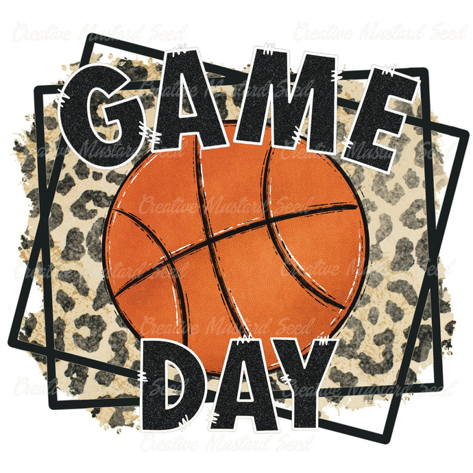 Leopard Game Day Basketball | Digital Download