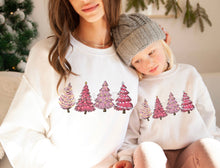 Load image into Gallery viewer, PO SHIPS 10/5 Screen Print Transfer | Pink Christmas Trees | Adult and Youth (HIGH HEAT)
