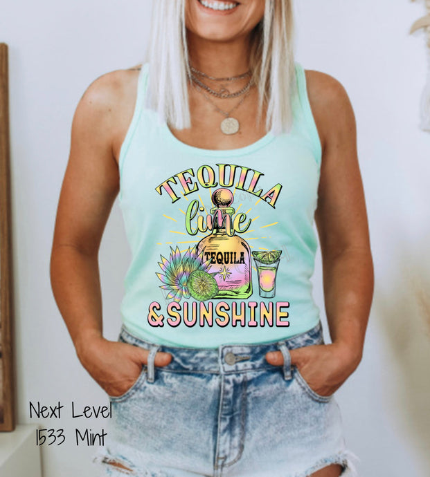 PO SHIPS 3/30 Screen Print Transfer | Tequila Lime and Sunshine (HIGH HEAT)
