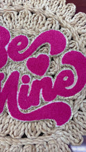 Load and play video in Gallery viewer, RTS Be Mine Hot Pink 10.5&quot; Chenille Iron On Patch
