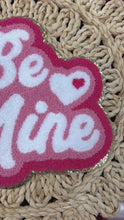 Load and play video in Gallery viewer, RTS Be Mine Hot Pink and White 10&quot; Chenille Iron On Patch
