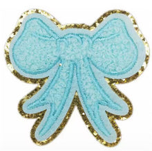 Load image into Gallery viewer, RTS Chenille Bow 2.5&quot; Iron On Patch
