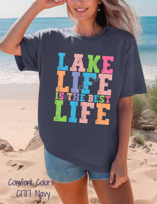 RTS Clear Film Screen Print Transfer | Lake Life Is The Best Life (325 HOT Peel)