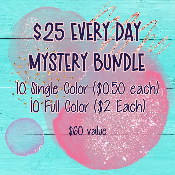 RTS Every Day Mystery Screen Print Transfer Bundle