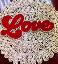 Load image into Gallery viewer, RTS Love Red 11&quot; Chenille Iron On Patch
