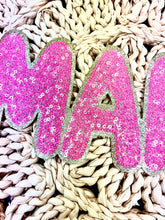 Load image into Gallery viewer, RTS Pink Mama Sequin Chenille Iron On Patch
