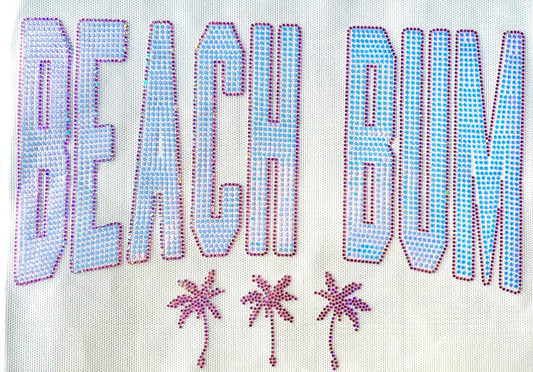 RTS Spangle Transfer | Beach Bum Pink and Baby Blue (325 WARM)