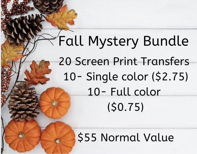 Fall Mystery Screen Print Transfer Box