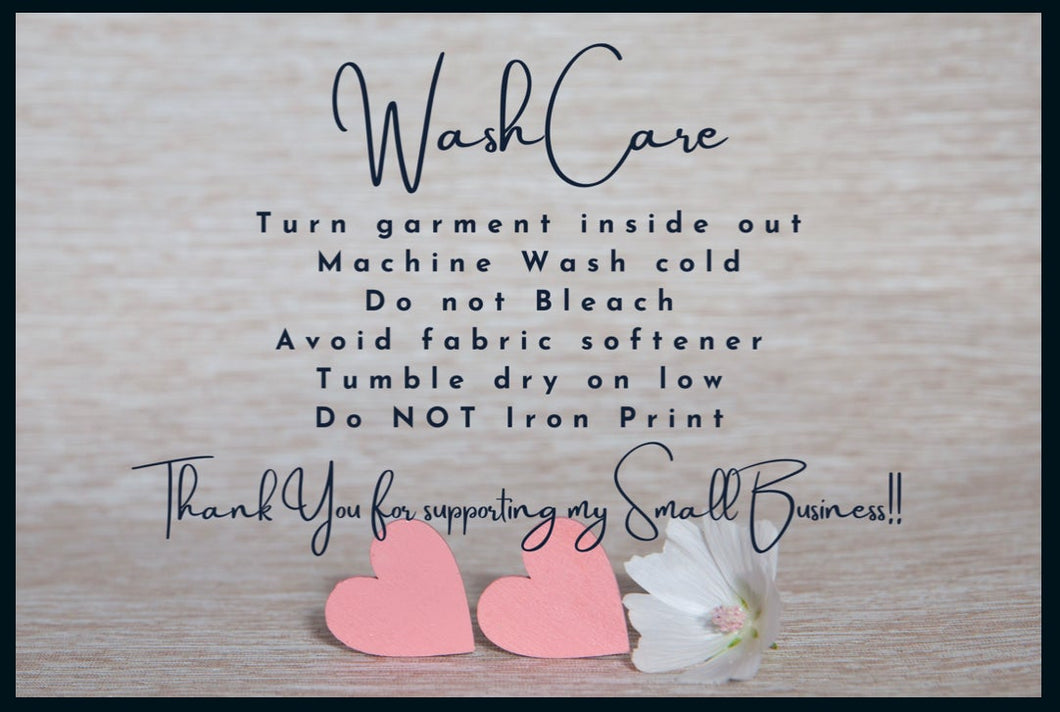 Heart/Flower 4x6 Care Card- 20 Pack