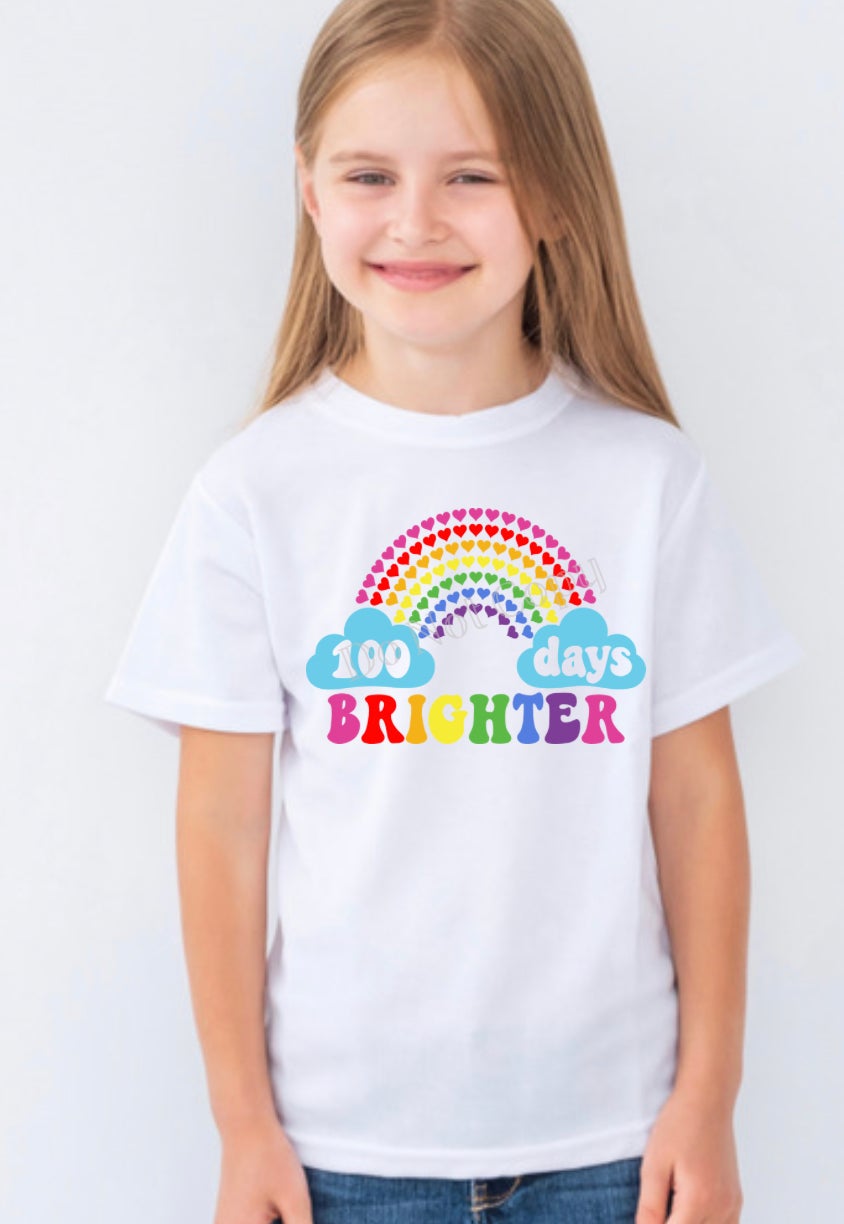 IN PRODUCTION SHIPS 1/3 Screen Print Transfer | 100 Days Brighter Rainbow Youth (HIGH HEAT)