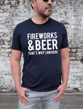 Load image into Gallery viewer, IN PRODUCTION SHIPS 5/25 Screen Print Transfer | Fireworks and Beer
