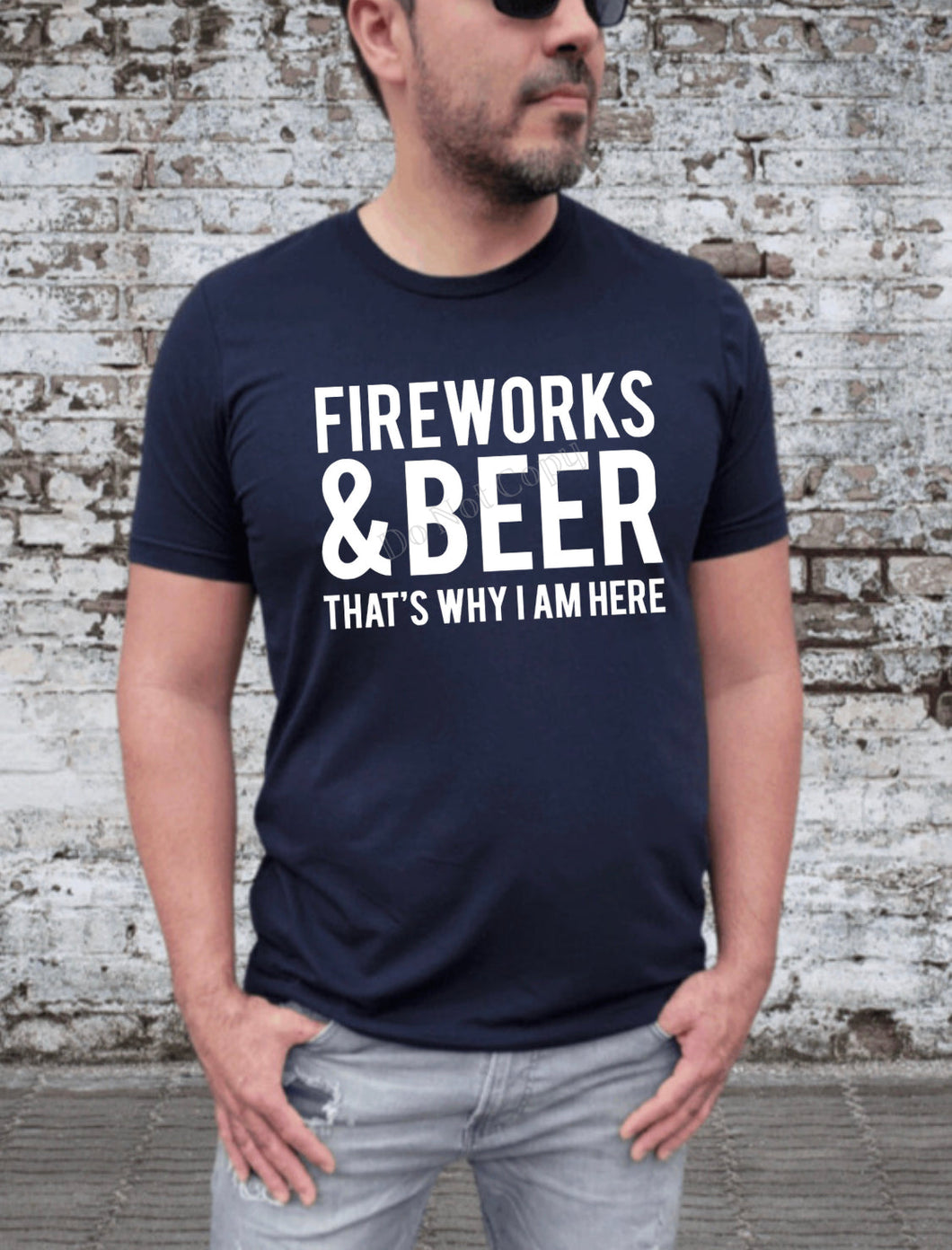 IN PRODUCTION SHIPS 5/25 Screen Print Transfer | Fireworks and Beer