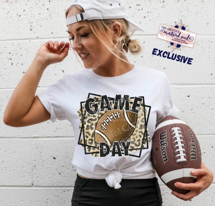 Leopard Football Game Day DTF Transfer (300 HOT PEEL) | Ships 3-7 Business Days