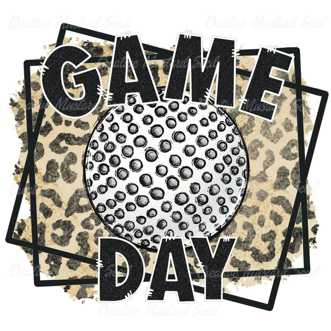 Leopard Game Day Golf | Digital Download