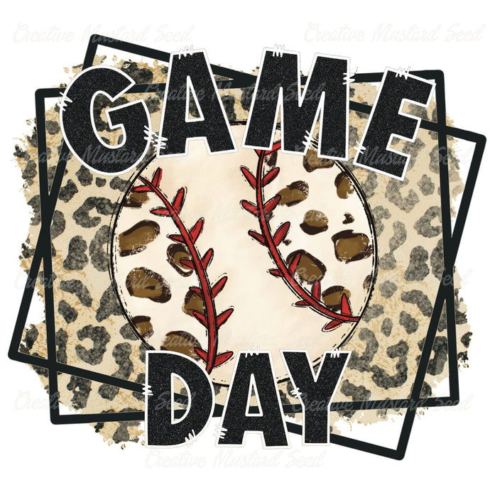 Leopard Game Day Leopard Baseball | Digital Download