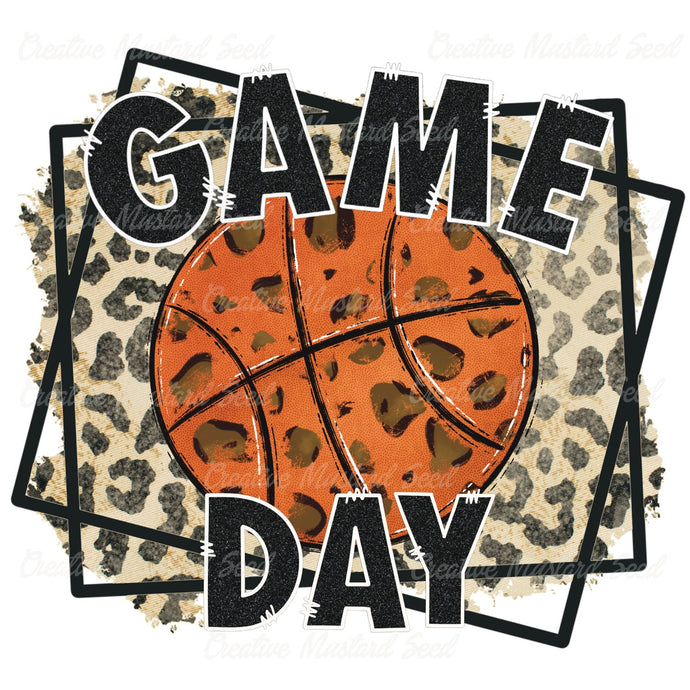 Leopard Game Day Leopard Basketball | Digital Download