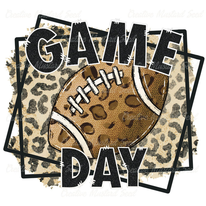 Leopard Game Day Leopard Football | Digital Download