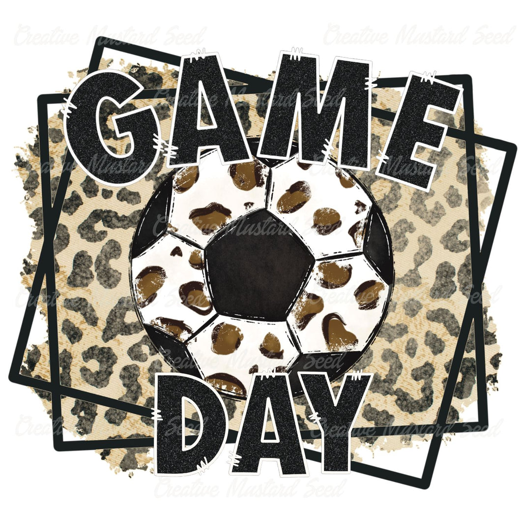 Leopard Game Day Leopard Soccer| Digital Download