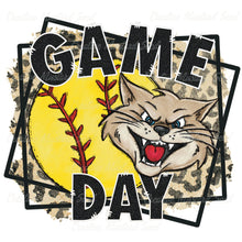 Load image into Gallery viewer, Leopard Softball Game Day DTF Transfer (300 HOT PEEL) | Ships 3-7 Business Days
