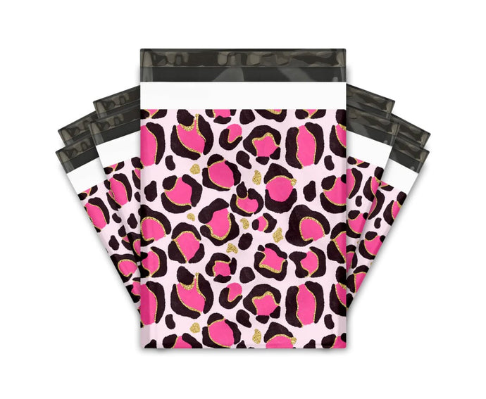 Pink Leopard Poly Mailer 10x13