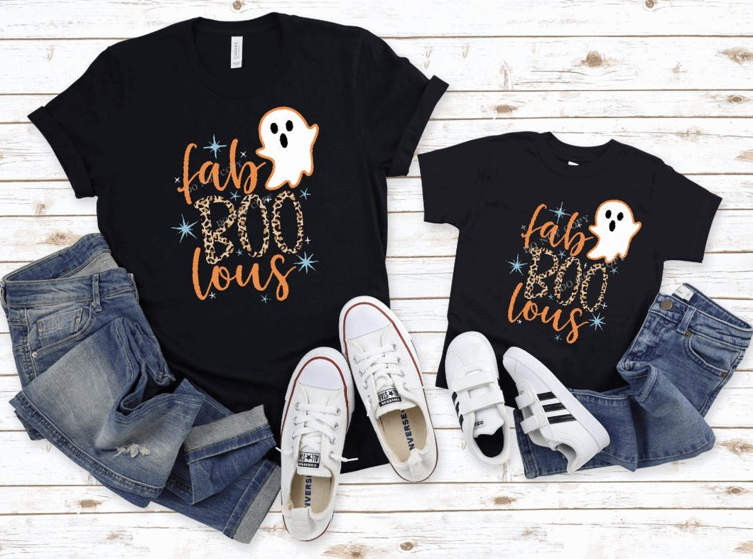PO Screen Print Transfer | Fab Boo Lous Ghost | Adult and Youth (HIGH HEAT)