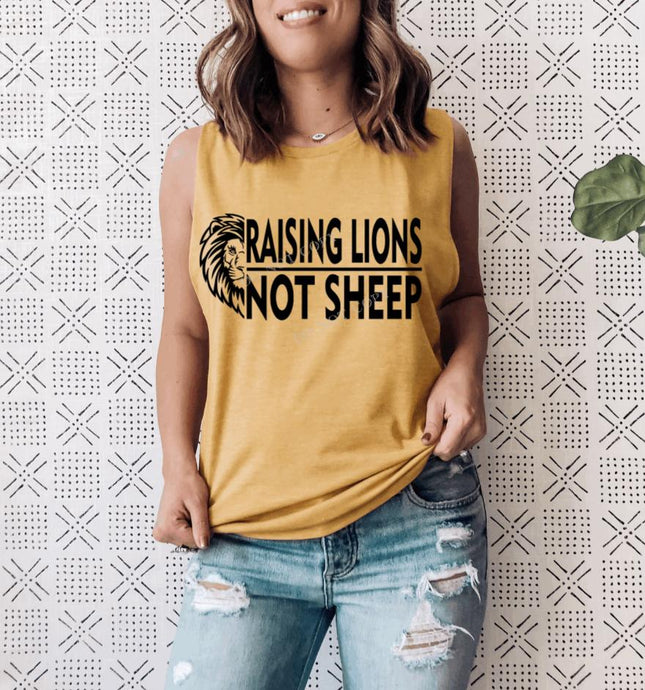 PO Screen Print Transfer | Raising Lions Not Sheep