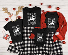 Load image into Gallery viewer, PO SHIPS 10/27 Screen Print Transfer | Run Run Rudolph | Family Set
