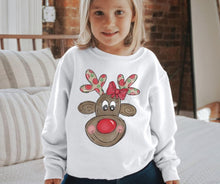 Load image into Gallery viewer, PO SHIPS 10/6 Screen Print Transfer | Girl Reindeer 8” Youth (HIGH HEAT)
