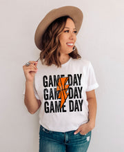 Load image into Gallery viewer, PO SHIPS 11/16 Screen Print Transfer | Game Day Basketball Bolt (HIGH HEAT)
