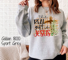 Load image into Gallery viewer, PO SHIPS 11/16 Screen Print Transfer | The Real Gift Is Jesus (HIGH HEAT)

