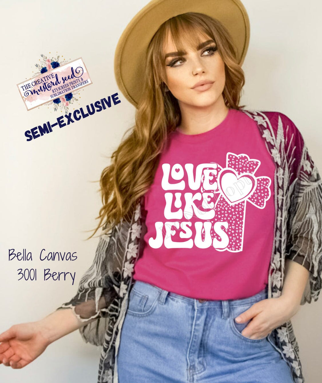 PO SHIPS 1/25 Screen Print Transfer | Love Like Jesus