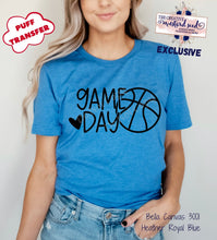 Load image into Gallery viewer, PO SHIPS 2/1 Screen Print Transfer | Game Day Basketball PUFF
