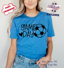 Load image into Gallery viewer, PO SHIPS 2/1 Screen Print Transfer | Game Day Soccer PUFF
