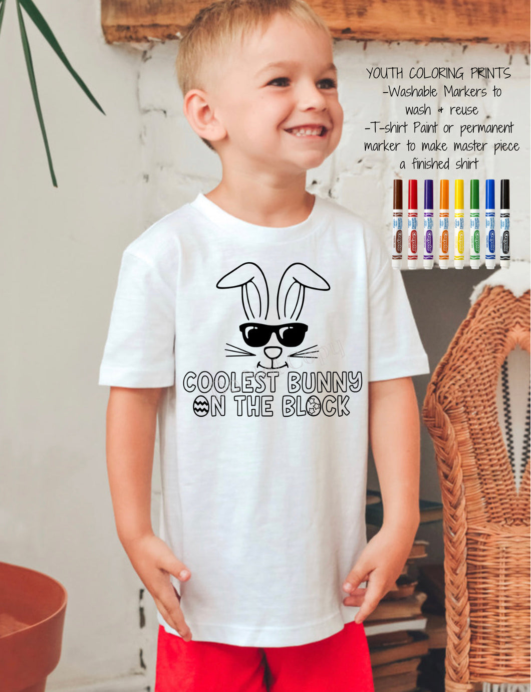 PO SHIPS 2/9 Screen Print Transfer | YOUTH Coolest Bunny On The Block