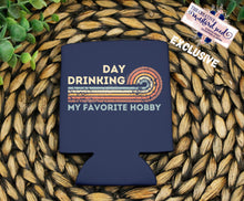 Load image into Gallery viewer, PO SHIPS 4/13 Screen Print Transfer | Day Drinking Hobby 3” Koozie | Shirt Pocket
