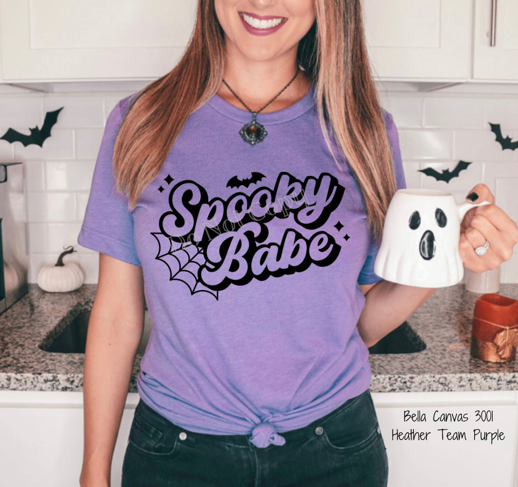 PO SHIPS 8/3 Screen Print Transfer | Spooky Babe