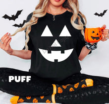 Load image into Gallery viewer, RTS Clear Film Screen Print Transfer | PUFF Pumpkin Face | Adult | Youth (330 HOT Peel)
