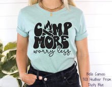 Load image into Gallery viewer, RTS Screen Print Transfer | Camp More Worry Less
