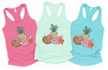 Load image into Gallery viewer, RTS Screen Print Transfer | Summer Pineapple Watermelon Coconut (HIGH HEAT)
