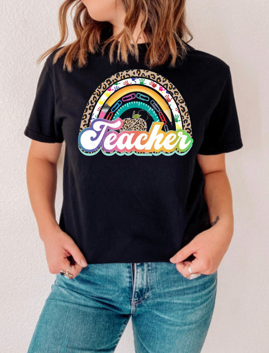 School Teacher and Admin Rainbow DTF | Ships In 5-10 Business Days