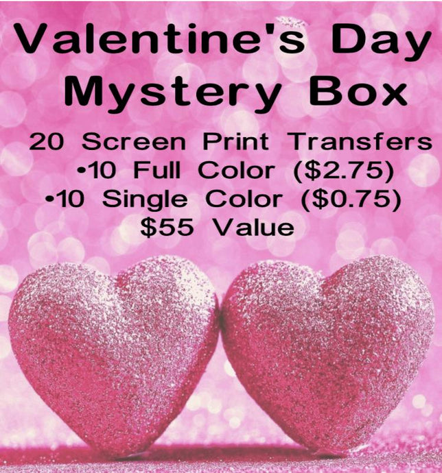 Valentine’s Day Mystery Screen Print Transfer Box
